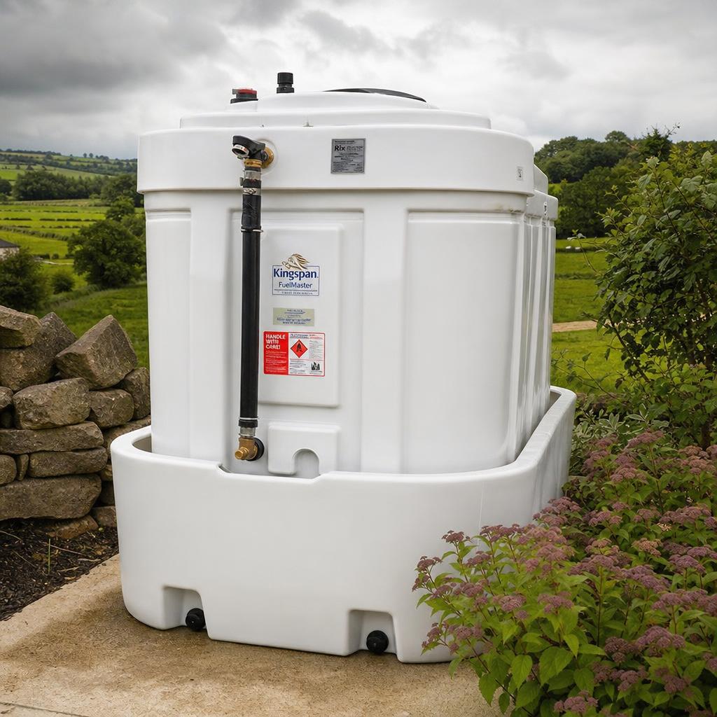 Heating oil tank guide